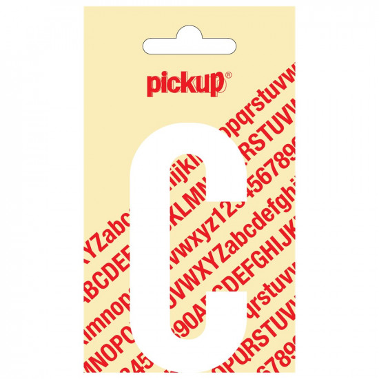 PLAKLETTER NOBEL 90 MM WIT C