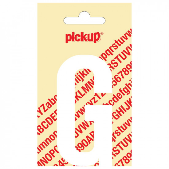 PLAKLETTER NOBEL 90 MM WIT G