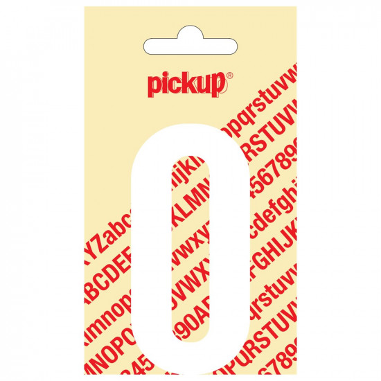 PLAKLETTER NOBEL 90 MM WIT O