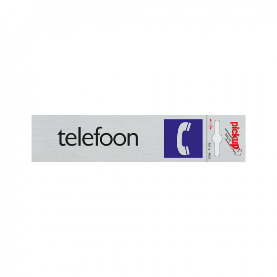 BORD ALULOOK TELEFOON 165X44 MM ZELFKLEVEND