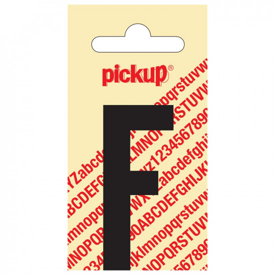 PLAKLETTER NOBEL 60 MM ZWART F