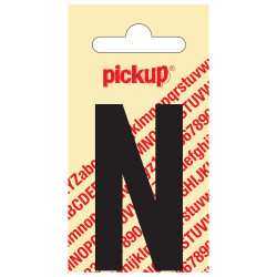 PLAKLETTER NOBEL 60 MM ZWART N