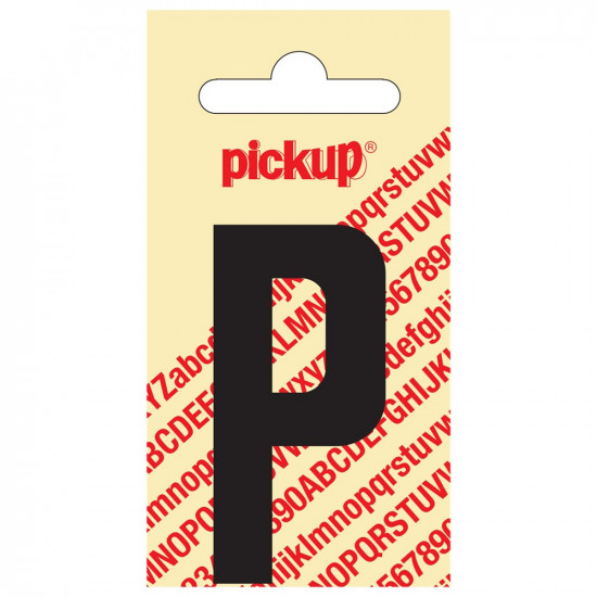 PLAKLETTER NOBEL 60 MM ZWART P