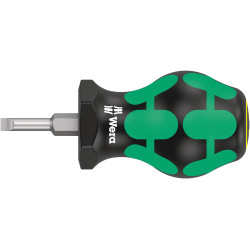 Wera 335 stubby/carburateurschroevendraaier, 0.8 x 4 x 24.5 mm