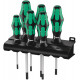 Wera 367/6 torx® schroevendraaierset kraftform plus + houder, 6-delig