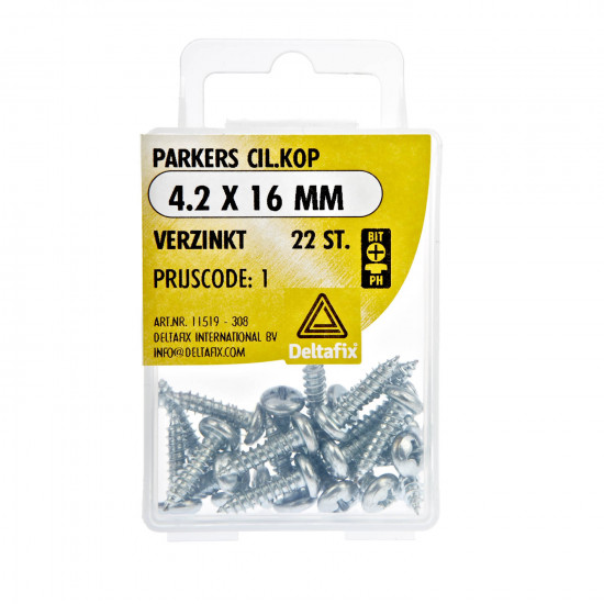 PARKERS CIL.KOP VERZINKT 4.2X16 22 ST