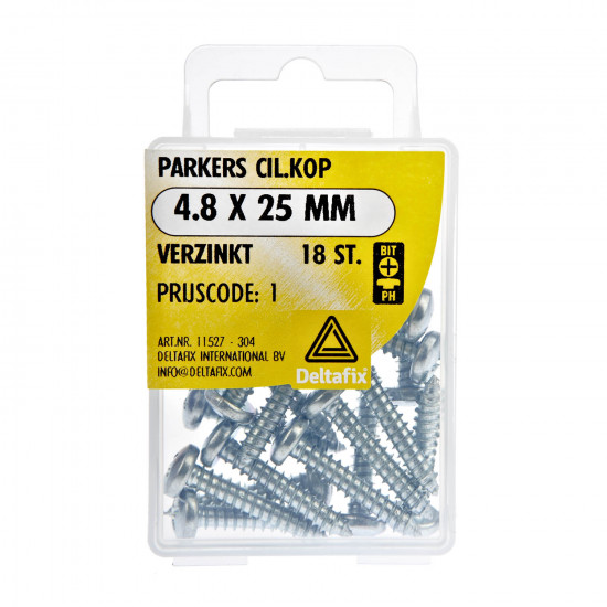 PARKERS CIL.KOP VERZINKT 4.8X25 18 ST