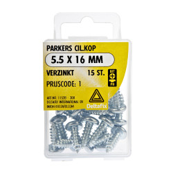 PARKERS CIL.KOP VERZINKT 5.5X16 15 ST