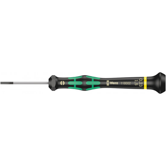 Wera 2035 kraftform micro sleuf schroevendraaier, 0.23 x 1.5 x 40 mm