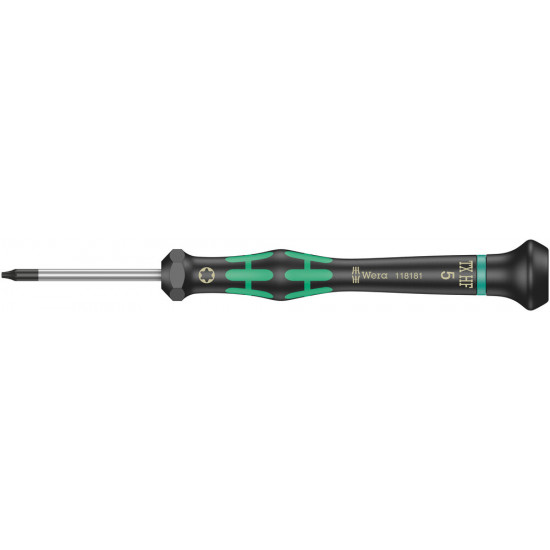 Wera 2067 kraftform micro torx® hf schroevendraaier met vasthoudfunctie, tx 5 x 40 mm