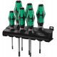 Wera 367/6 torx® hf kraftform plus schroevendraaierset met vasthoudfunctie + houder, 6-delig