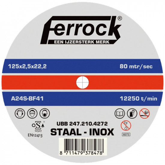 DOORSLIJPSCH.180X3.0 STAAL FERROCK