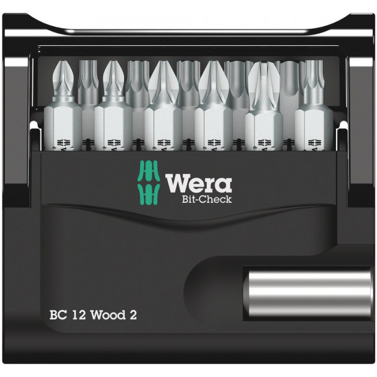 Wera bitset bc 12 wood 2 5057422001