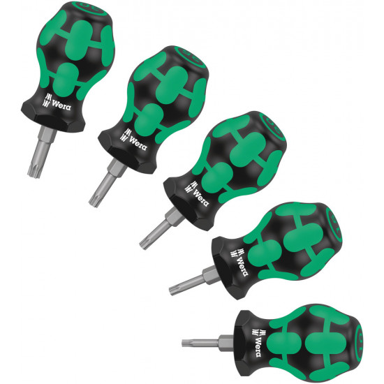 Wera stubby set tx 1 schroevendraaierset torx®, 5-delig