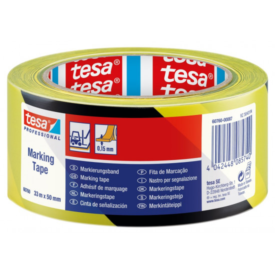 TESABAND 60760 33 50 ZWART - GEEL