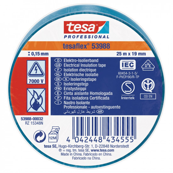 TESAFLEX 53988 25 19 BLAUW