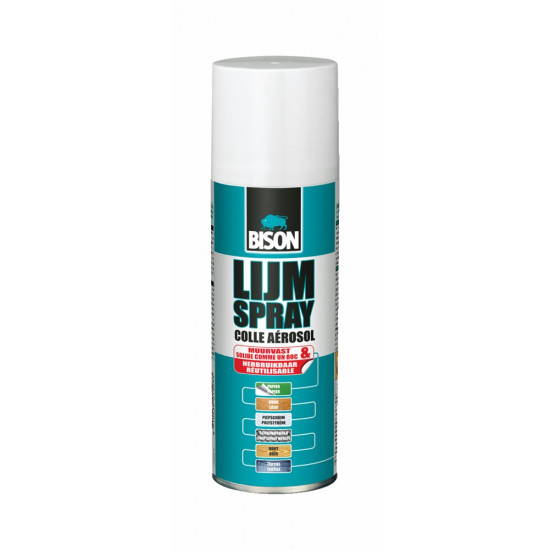 BISON LIJMSPRAY SPUITBUS 200 ML NL/FR