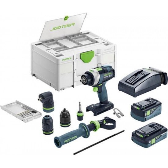 Festool accu-klopboormachine tpc 18/4 5,0/4,0 i-set/xl