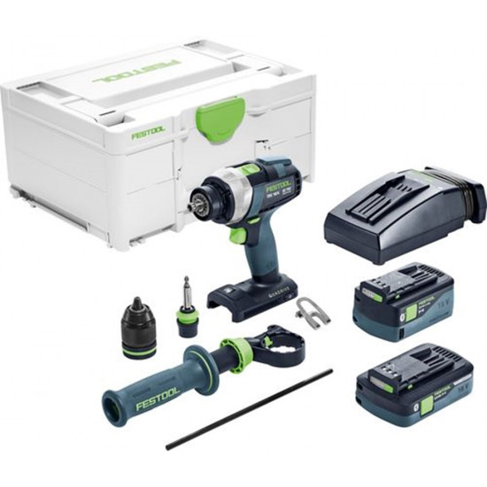 Festool accu-schroefboormachine tdc 18/4 5,0/4,0 i-plus