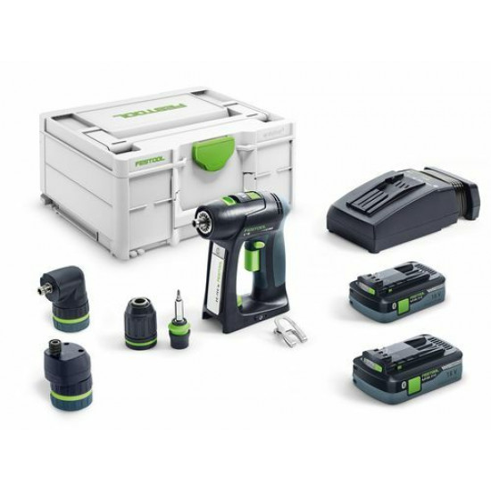 Festool accu-schroefboormachine c 18 hpc4,0 i-set