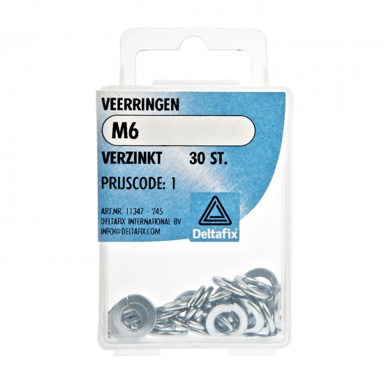 VEERRINGEN VERZINKT M6 30 ST